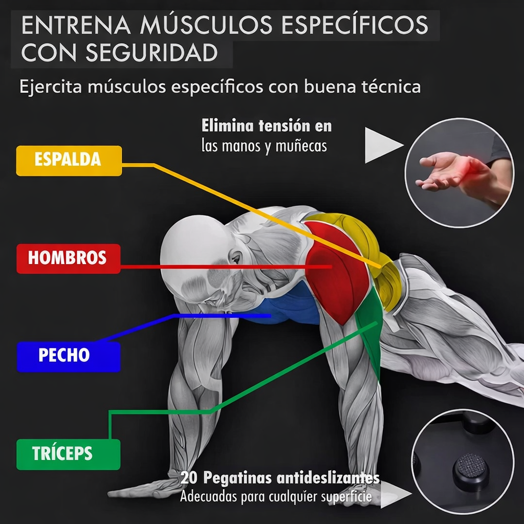 Tabla Push-Up Pro 14 en 1: Sistema de Entrenamiento Multifuncional | Lobox