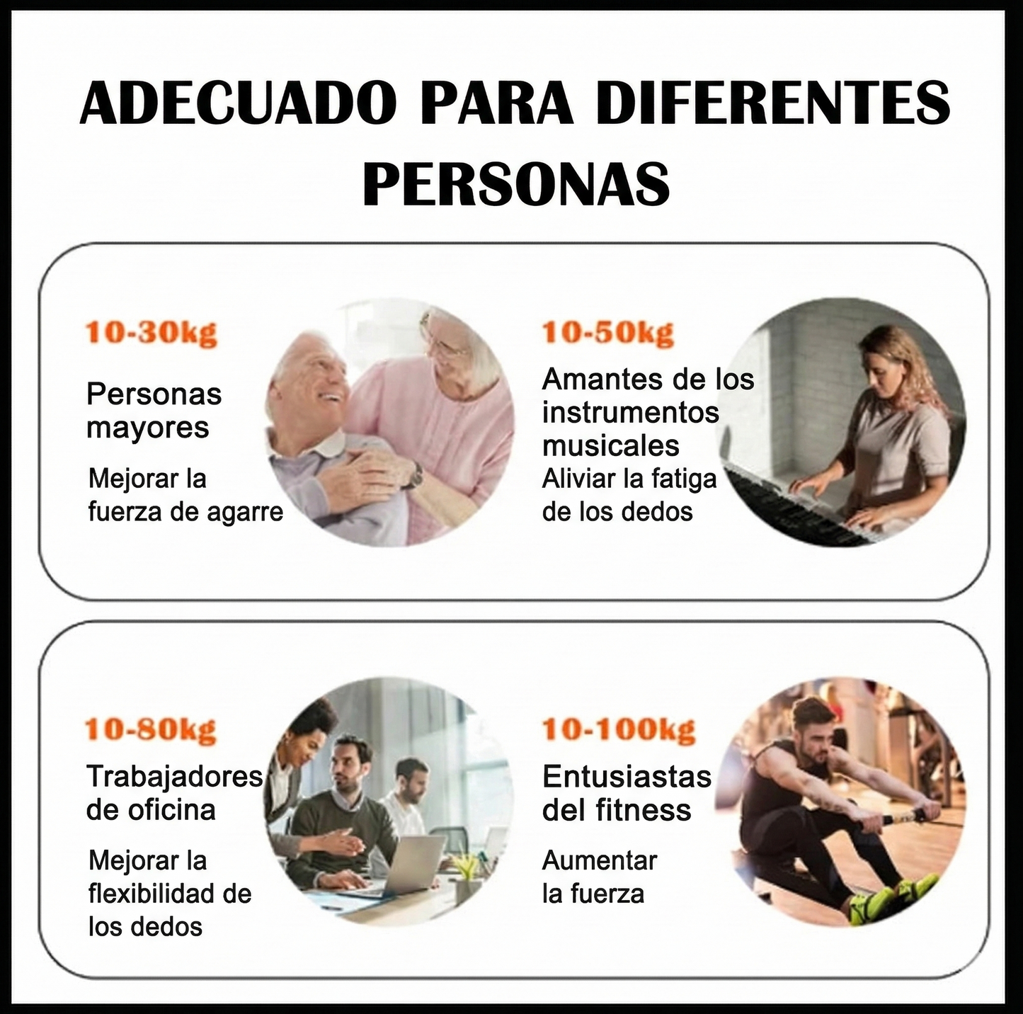 Lobox Grip Pro - Fortalecedor Ajustable de Antebrazos