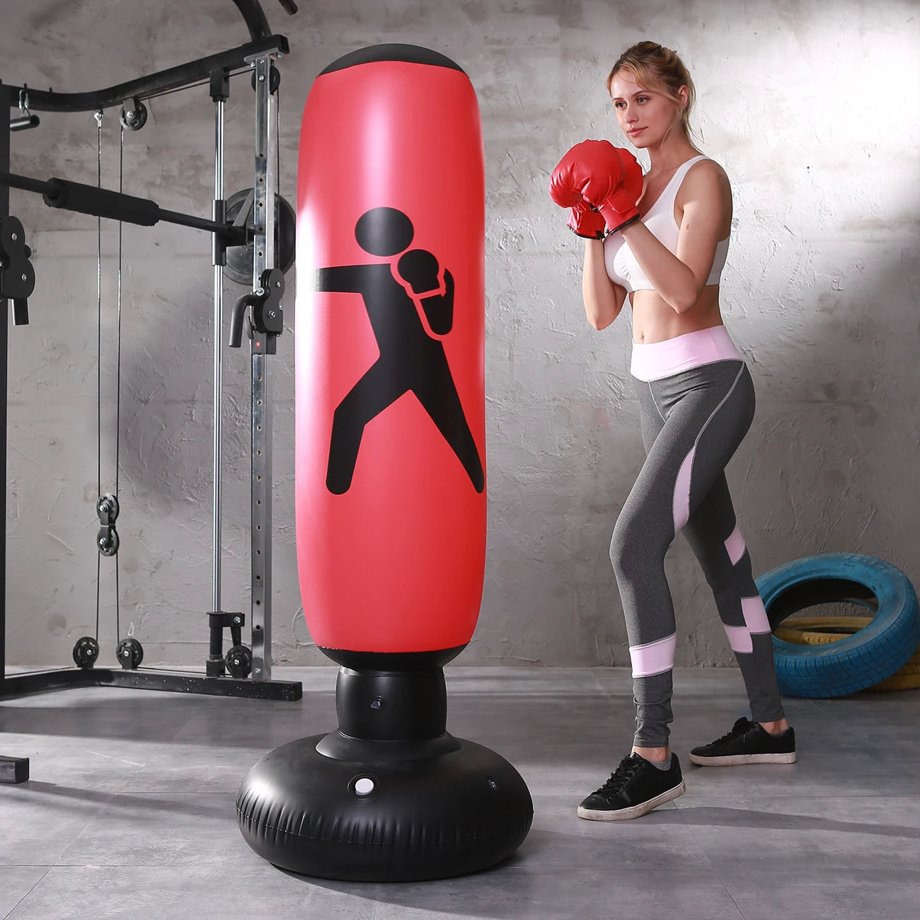 Saco de Boxeo Inflable Lobox Strike - 1.6m Pro-Training