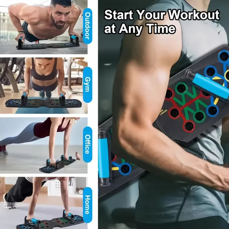 Tabla Push-Up Pro 14 en 1: Sistema de Entrenamiento Multifuncional | Lobox