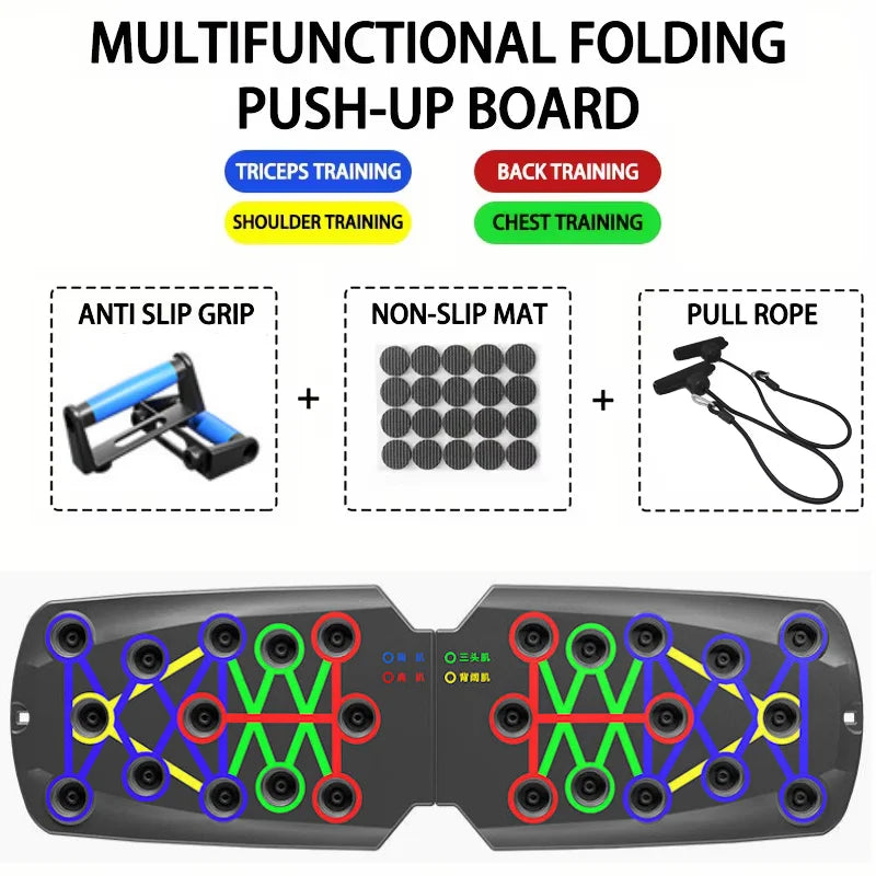 Tabla Push-Up Pro 14 en 1: Sistema de Entrenamiento Multifuncional | Lobox