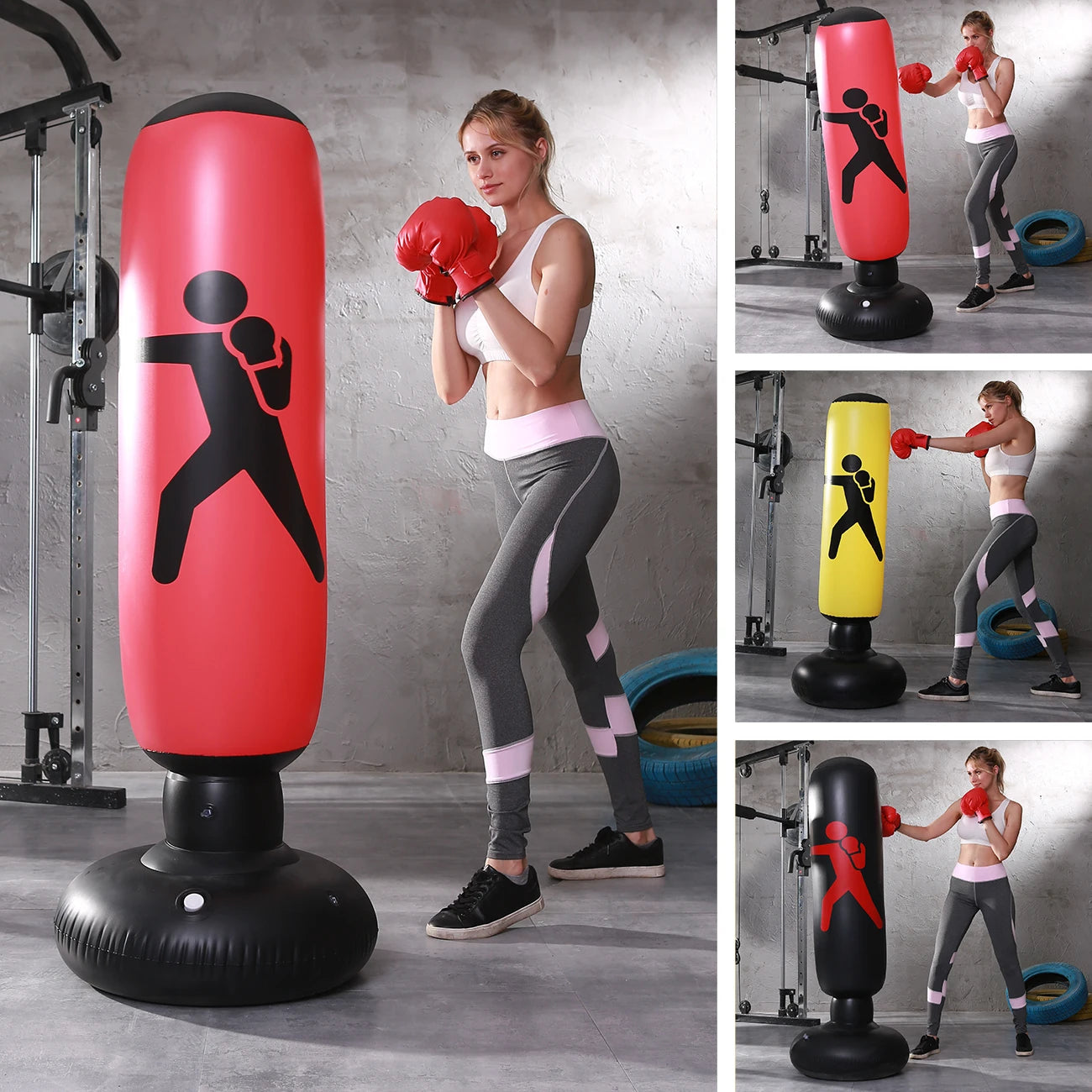 Saco de Boxeo Inflable Lobox Strike - 1.6m Pro-Training